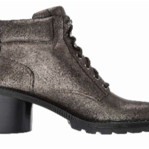 MARC JACOBS CROSBY HIKING BOOY DARK SILVER